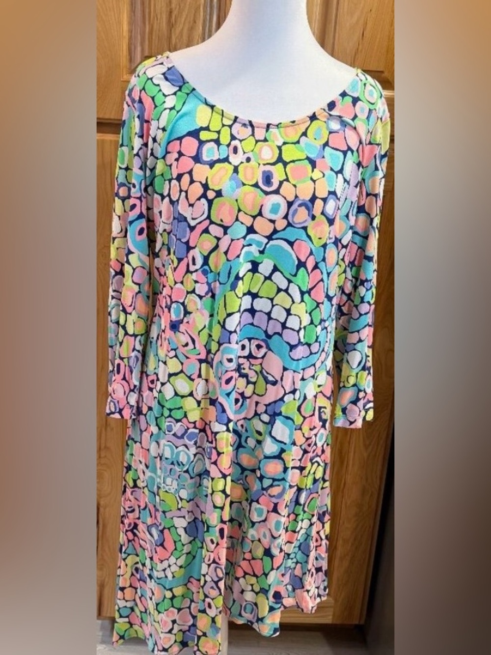 Lilly Pulitzer Multi-Color Abstract Print Shift Dress
